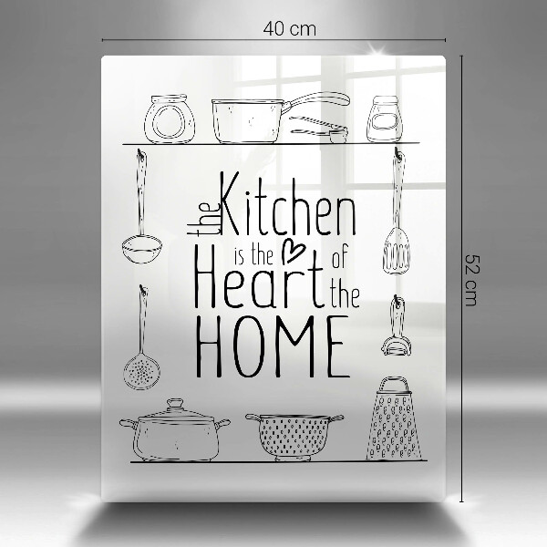 Glas Ceranfeldabdeckung Inschrift Satz