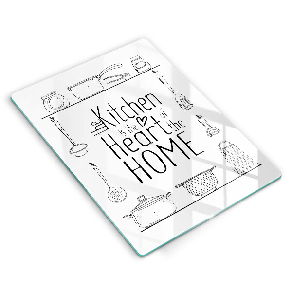 Glas Ceranfeldabdeckung Inschrift Satz