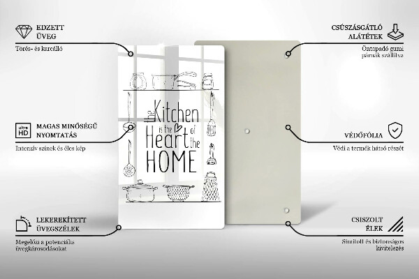Glas Ceranfeldabdeckung Inschrift Satz