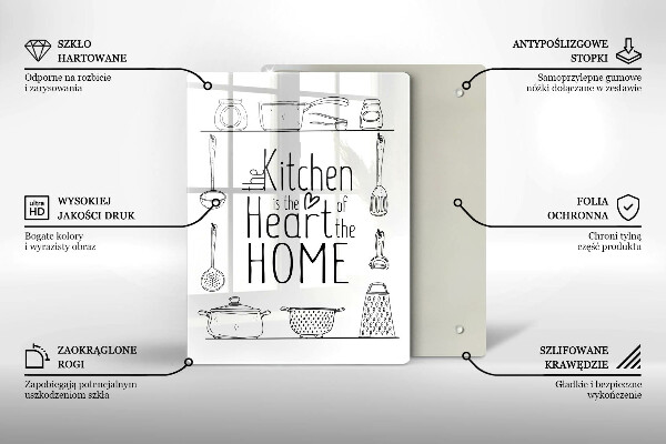 Glas Ceranfeldabdeckung Inschrift Satz