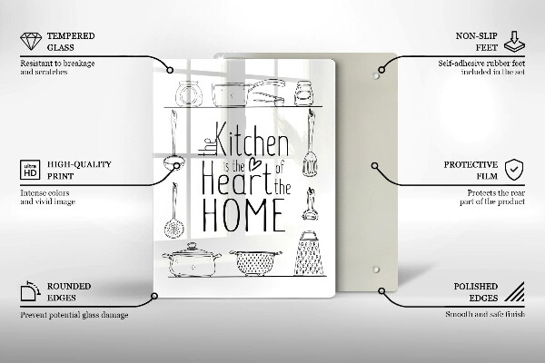 Glas Ceranfeldabdeckung Inschrift Satz