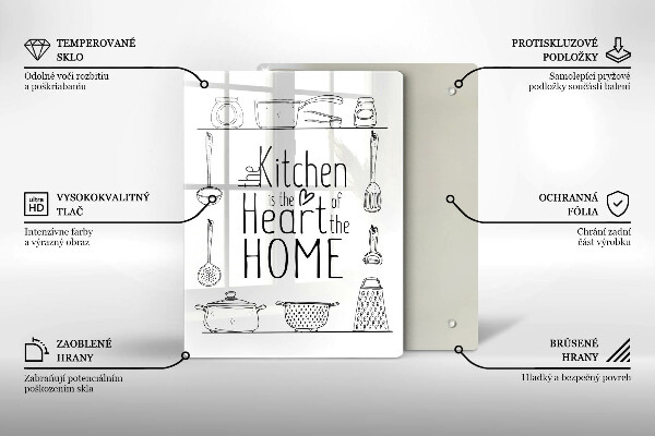 Glas Ceranfeldabdeckung Inschrift Satz