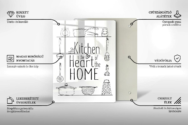 Glas Ceranfeldabdeckung Inschrift Satz