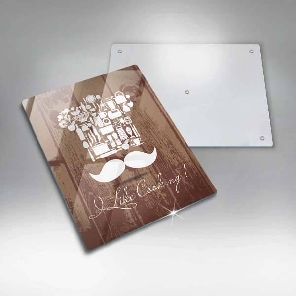 Glas Ceranfeldabdeckung I like cooking