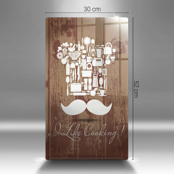 Glas Ceranfeldabdeckung I like cooking