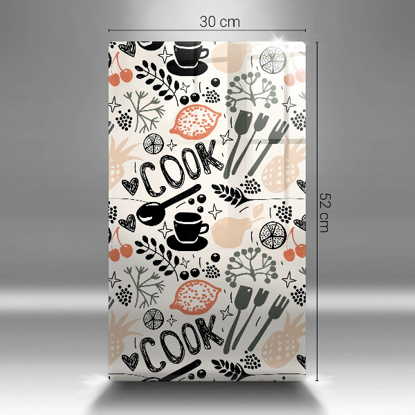 Glas Ceranfeldabdeckung Cartoon-Küchenmotiv