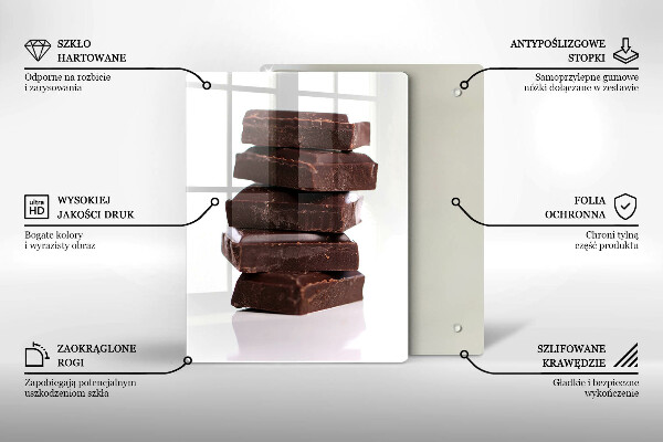 Glas Ceranfeldabdeckung Schokoladenwürfel