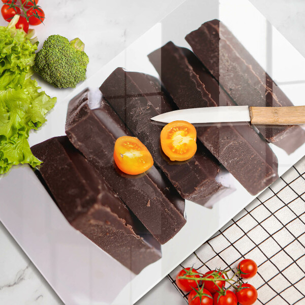 Glas Ceranfeldabdeckung Schokoladenwürfel