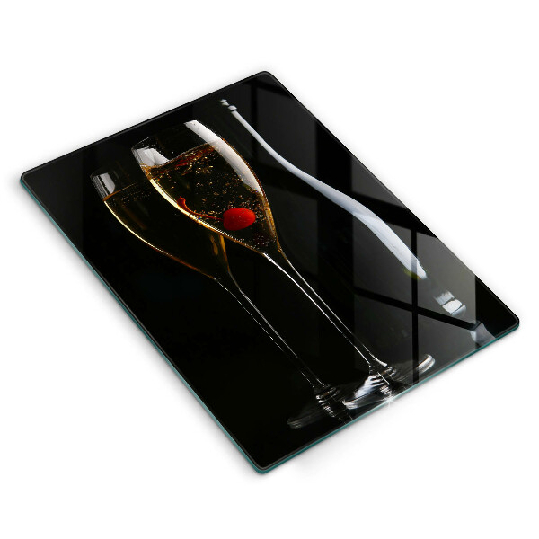 Glas Ceranfeldabdeckung Gläser Champagner