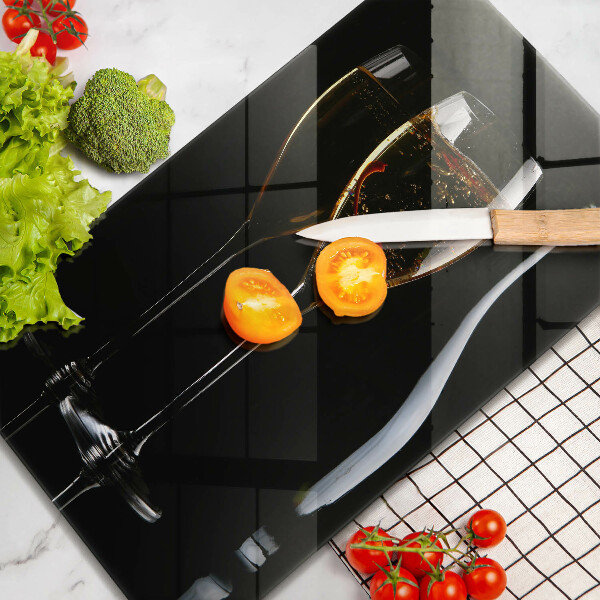 Glas Ceranfeldabdeckung Gläser Champagner