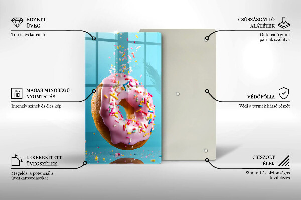 Glas Ceranfeldabdeckung Donut-Donut