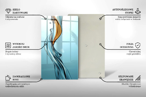 Glas Ceranfeldabdeckung Wasserstrahl