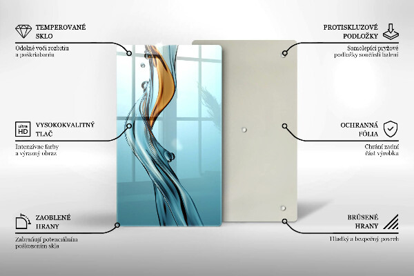 Glas Ceranfeldabdeckung Wasserstrahl