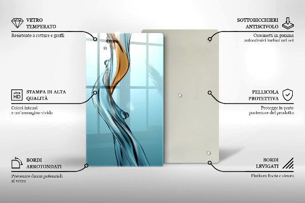 Glas Ceranfeldabdeckung Wasserstrahl