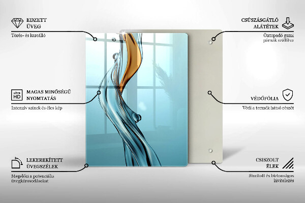 Glas Ceranfeldabdeckung Wasserstrahl