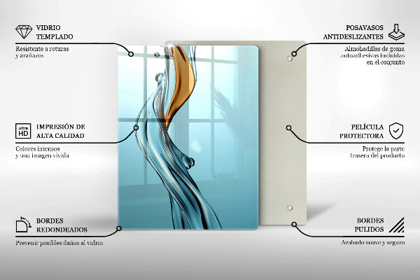 Glas Ceranfeldabdeckung Wasserstrahl