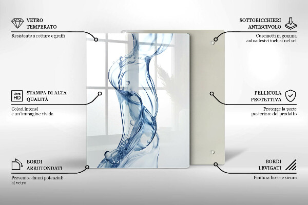 Glas Ceranfeldabdeckung Sauberes Wasser