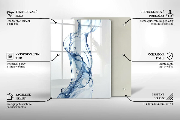 Glas Ceranfeldabdeckung Sauberes Wasser