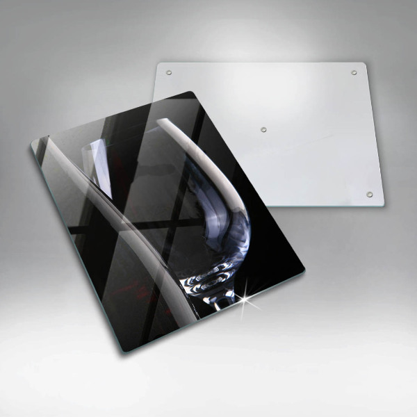 Glas Ceranfeldabdeckung Glas und Flasche