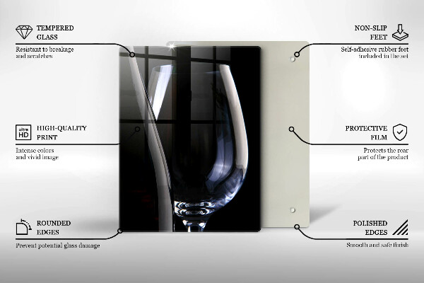 Glas Ceranfeldabdeckung Glas und Flasche