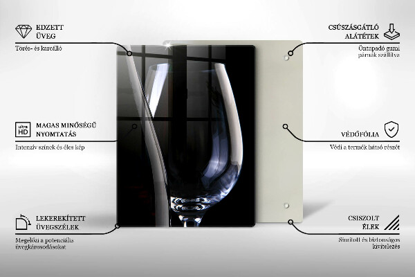 Glas Ceranfeldabdeckung Glas und Flasche