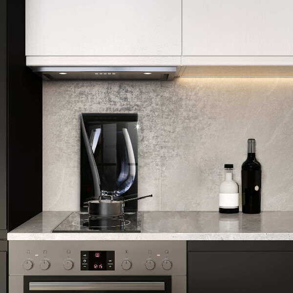 Glas Ceranfeldabdeckung Glas und Flasche