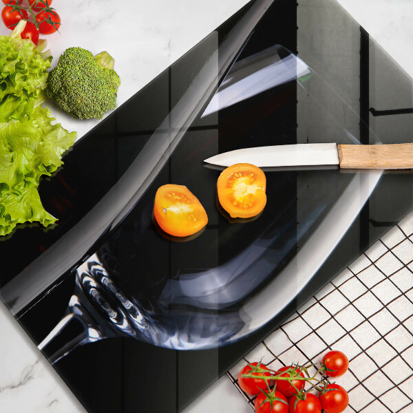 Glas Ceranfeldabdeckung Glas und Flasche