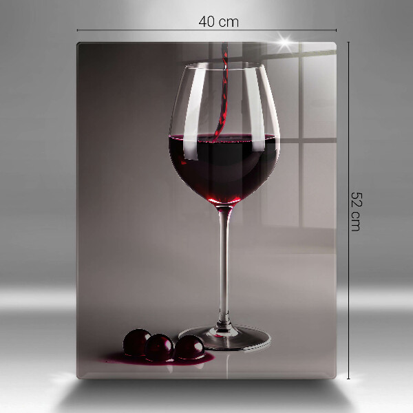 Glas Ceranfeldabdeckung Glas und Trauben