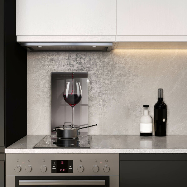 Glas Ceranfeldabdeckung Glas und Trauben