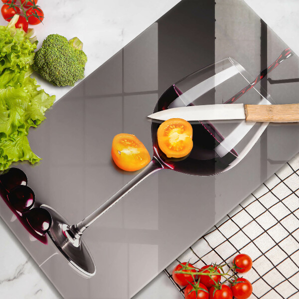 Glas Ceranfeldabdeckung Glas und Trauben