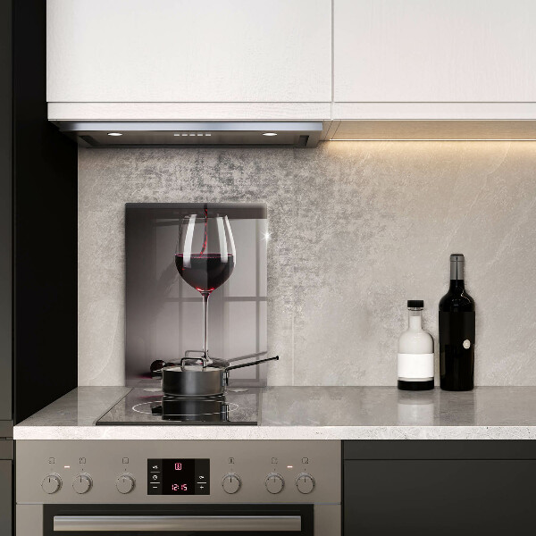 Glas Ceranfeldabdeckung Glas und Trauben