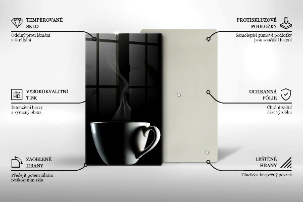 Glas Ceranfeldabdeckung Eine Tasse Tee