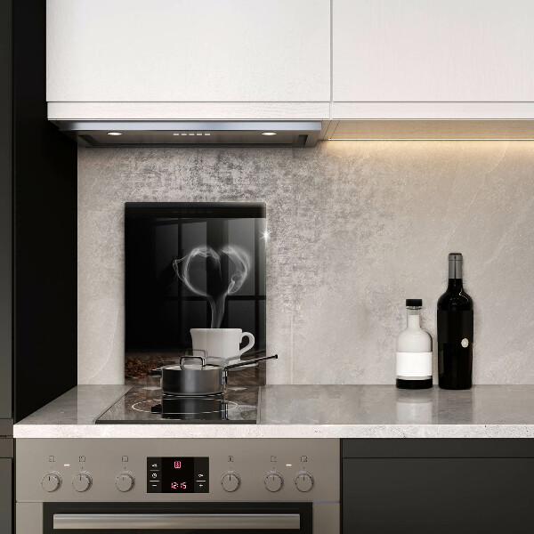 Glas Ceranfeldabdeckung Kaffeetasse-Herz