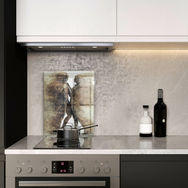 Glas Ceranfeldabdeckung Körper verliebter Menschen