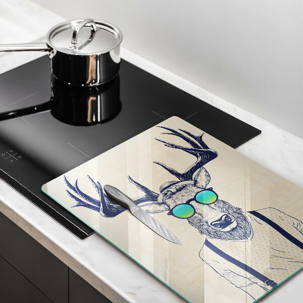 Glas Ceranfeldabdeckung Hirschmann-Illustration