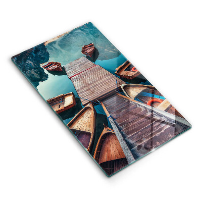 Glas Ceranfeldabdeckung Boote auf dem See