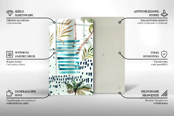 Glas Ceranfeldabdeckung Feiertagsillustrationen