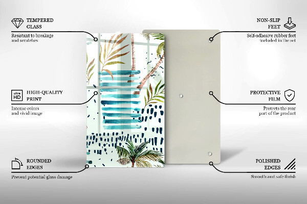 Glas Ceranfeldabdeckung Feiertagsillustrationen