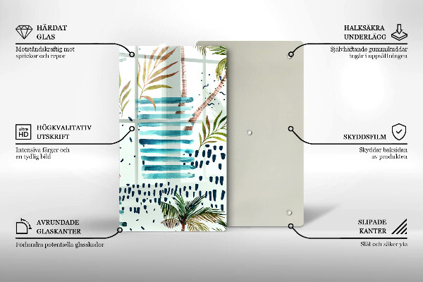 Glas Ceranfeldabdeckung Feiertagsillustrationen