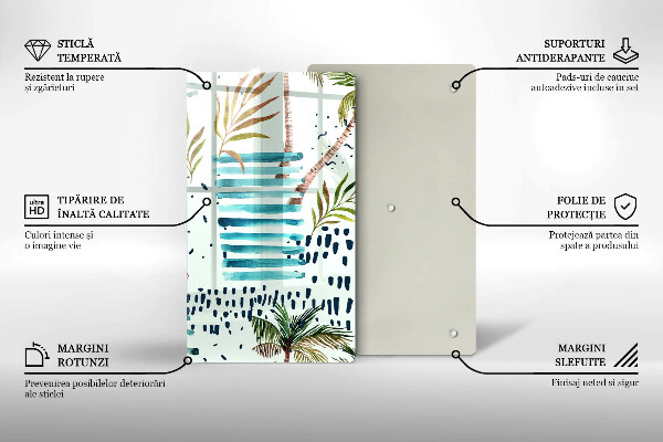 Glas Ceranfeldabdeckung Feiertagsillustrationen