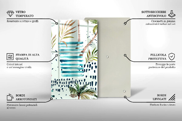 Glas Ceranfeldabdeckung Feiertagsillustrationen