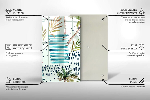 Glas Ceranfeldabdeckung Feiertagsillustrationen