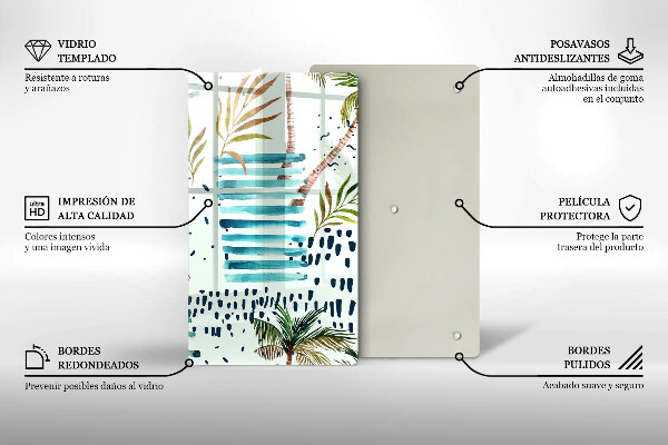 Glas Ceranfeldabdeckung Feiertagsillustrationen