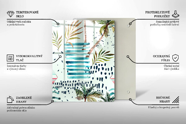 Glas Ceranfeldabdeckung Feiertagsillustrationen