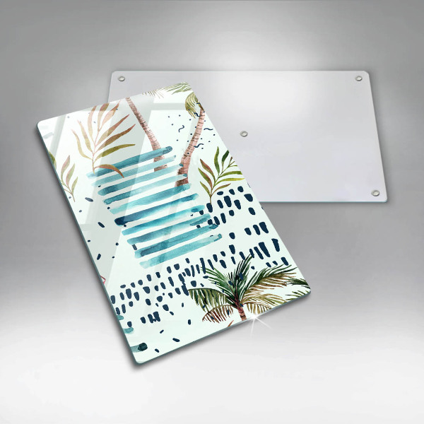 Glas Ceranfeldabdeckung Feiertagsillustrationen