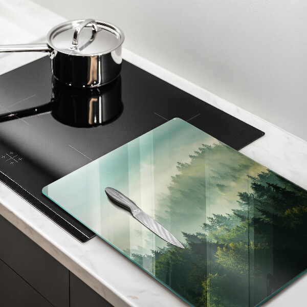 Glas Ceranfeldabdeckung Landschaftsansicht des Waldes
