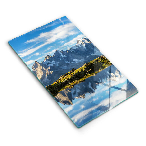 Glas Ceranfeldabdeckung Berglandschaft