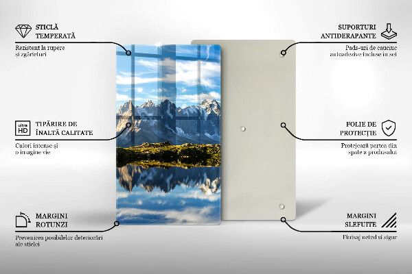 Glas Ceranfeldabdeckung Berglandschaft