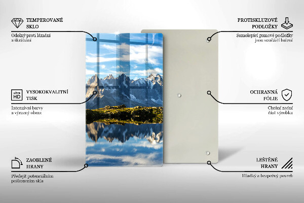 Glas Ceranfeldabdeckung Berglandschaft
