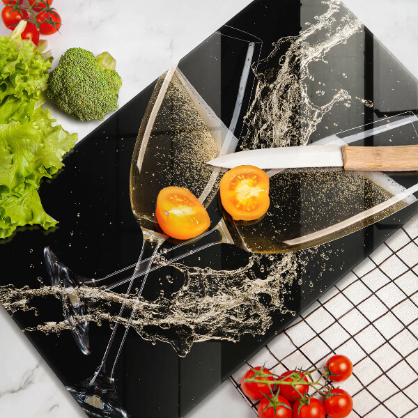 Glas Ceranfeldabdeckung Gläser Champagner